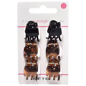 Ganchos Cabelo Preto/Concha Xxs Beter 6 Un
