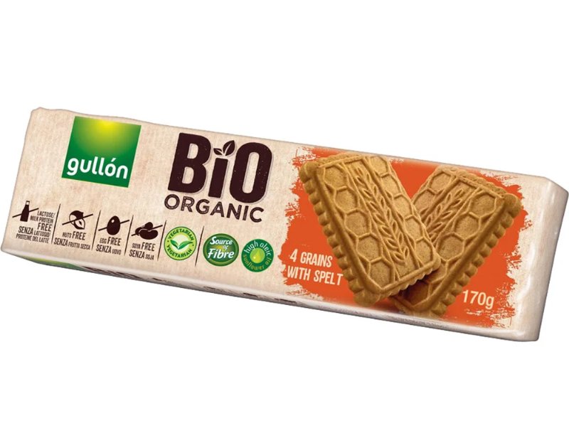Bolachas Gullon Bio 4 Cereais E Espelta 170 g