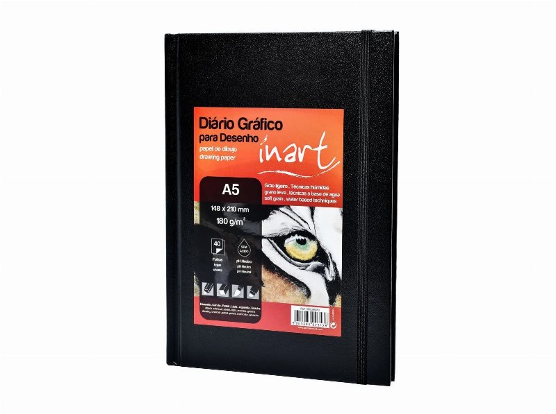 Diário Gráfico A5 Inart 180 g 40 Folhas