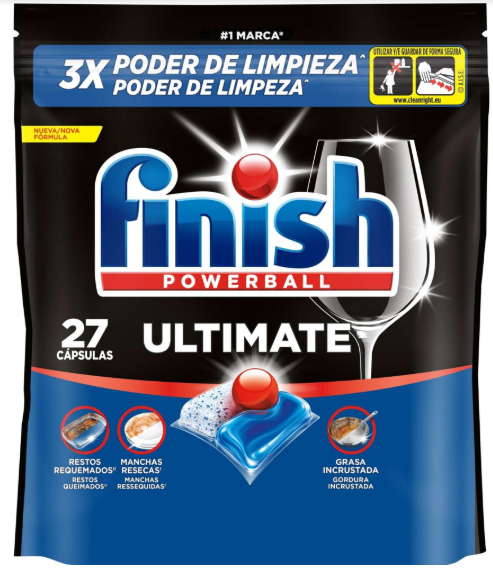 Cápsulas Para Máquina Loiça Ultimate Finish 27Un