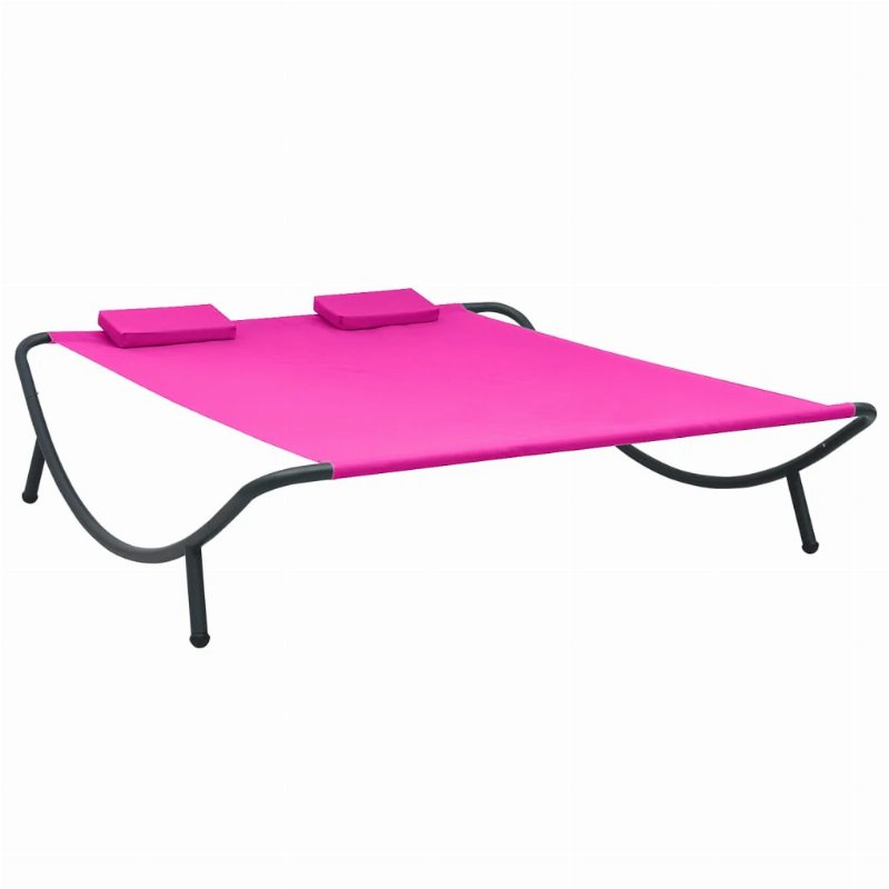 Hkh Espreguiçadeira De Exterior Em Tecido - Cor-De-Rosa