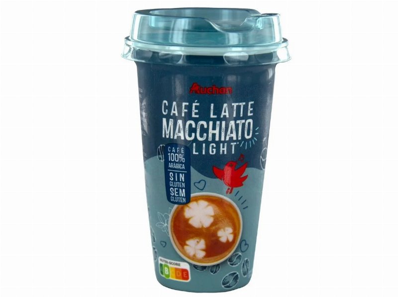 Café Latte Macchiato Auchan Light 100% Arábica Sem Glúten 250 ml