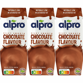 Bebida Vegetal De Soja Chocolate Alpro 3 X 250 ml