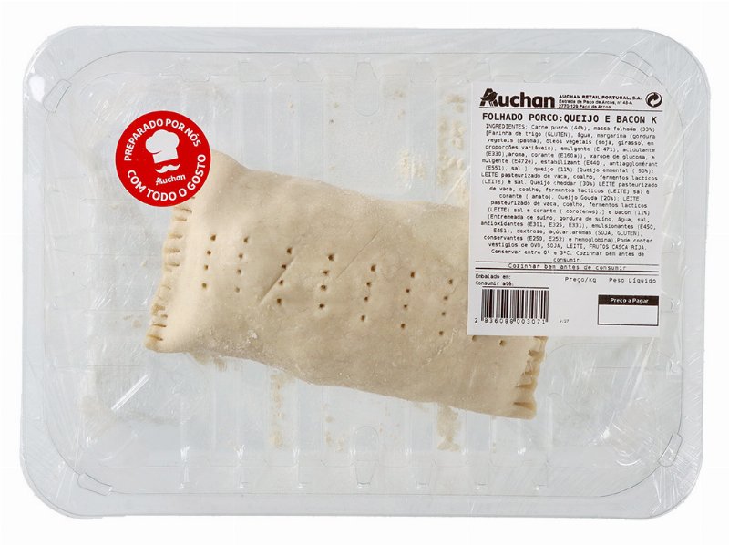 Folhado Porco Queijo E Bacon Kg