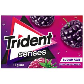 Pastilhas Elásticas Senses Berry Trident 23 gr