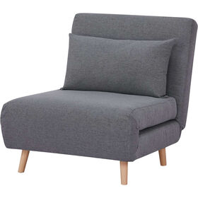 Poltrona Sofá Cama Cinza Kasa
