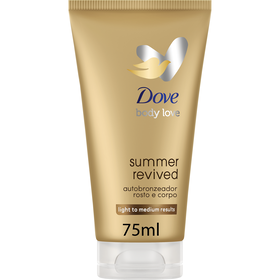 Autobronzeador Loção Rosto E Corpo Summer Revived Claro Dove 75 ml