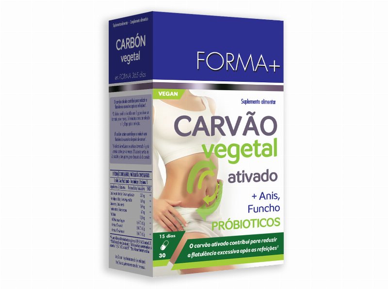 Suplemento Forma+ Carvão Vegetal Ativado 30 Caps