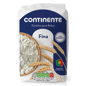 Farinha De Trigo Fina Com Fermento Continente 1 kg