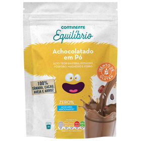 Bebida De Chocolate Solúvel Sem Glúten E Sem Açúcar Continente Equilíbrio 375 gr