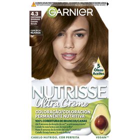 Coloração Permanente Castanho Dourado 4.3 Garnier Nutrisse 1 Un