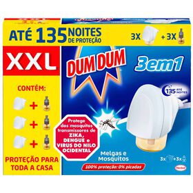 Inseticida Elétrico Melgas E Mosquitos Pack Triplo Dum Dum