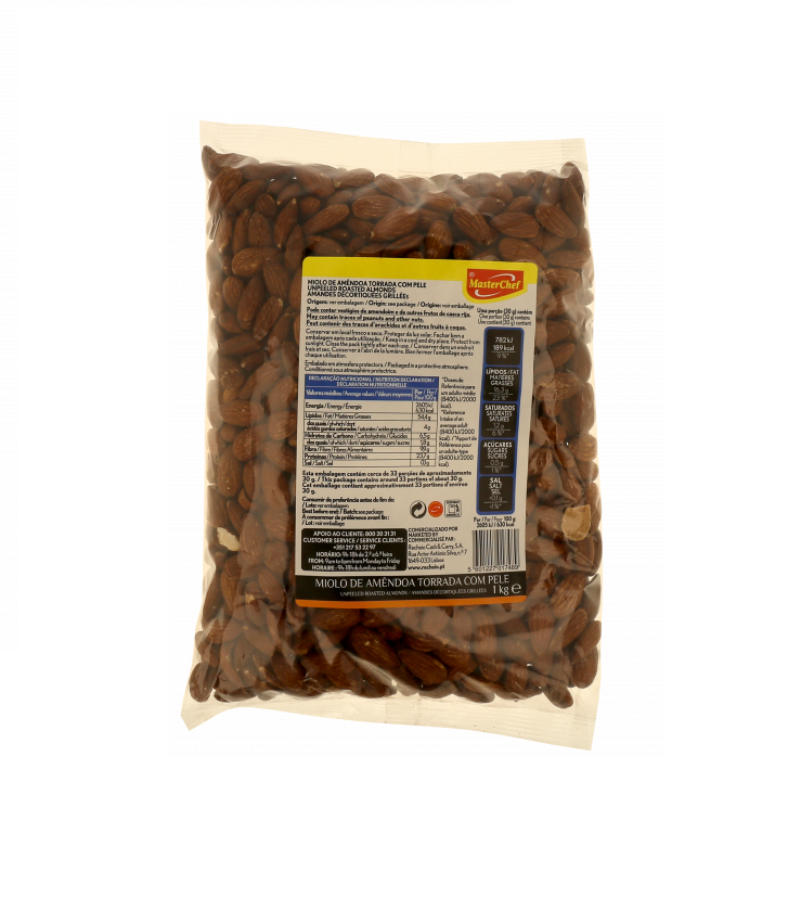 Miolo De Amêndoa Torrada C/ Pele 1 kg Masterchef