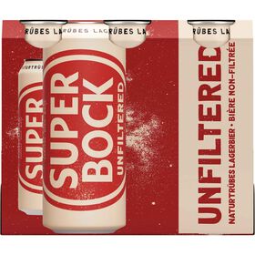 Cerveja Em Lata Com Álcool Unfiltered Super Bock 6 X 50 cl