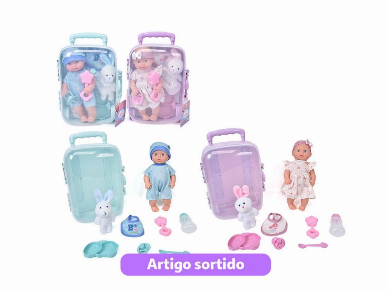 Boneco Bebé One Two Fun Com Acessórios 28Cm Cores Sortidas