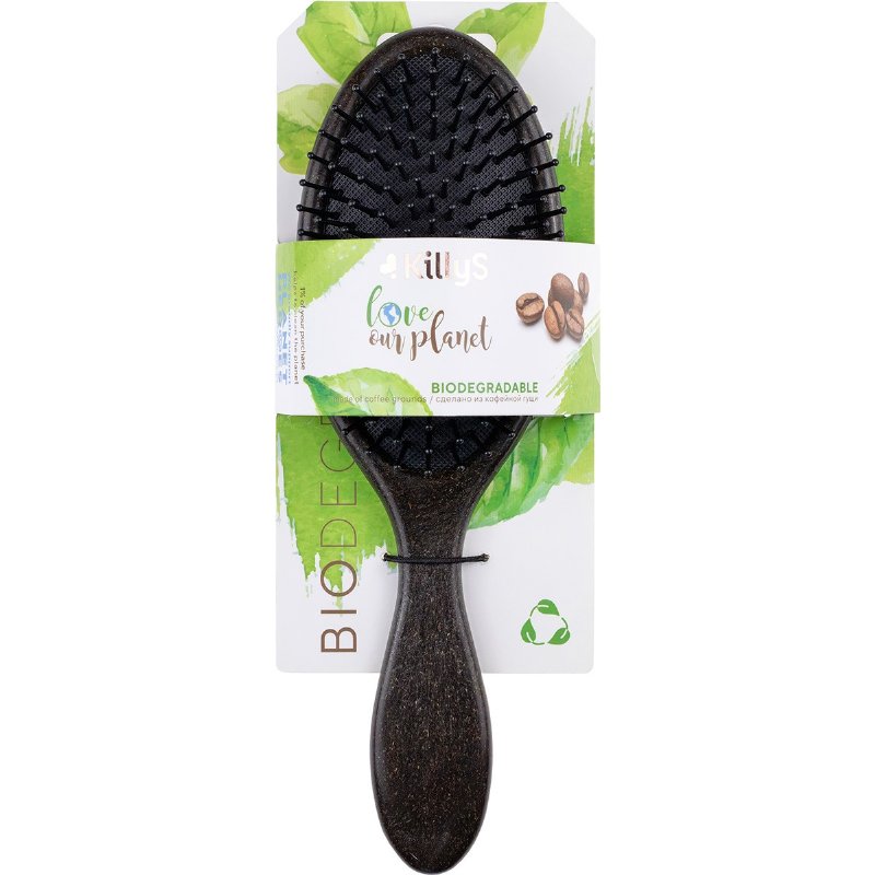 Escova Biodegradável Oval Grão Café 1 unidade