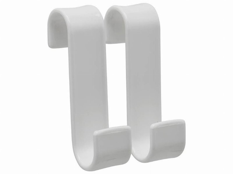 Conjunto 2 Cabides Para Secador De Toalhas Actuel Branco 7X11.5Cm