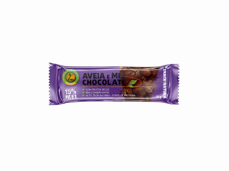 Barra De Cereais Cem Porcento Aveia Mel E Chocolate 35 g