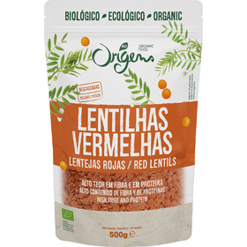 Lentilhas Vermelhas Sem Casca Origens Bio 500 gr
