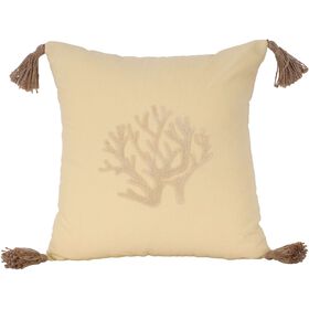 Almofada 45X45Cm Amarela Coral Kasa