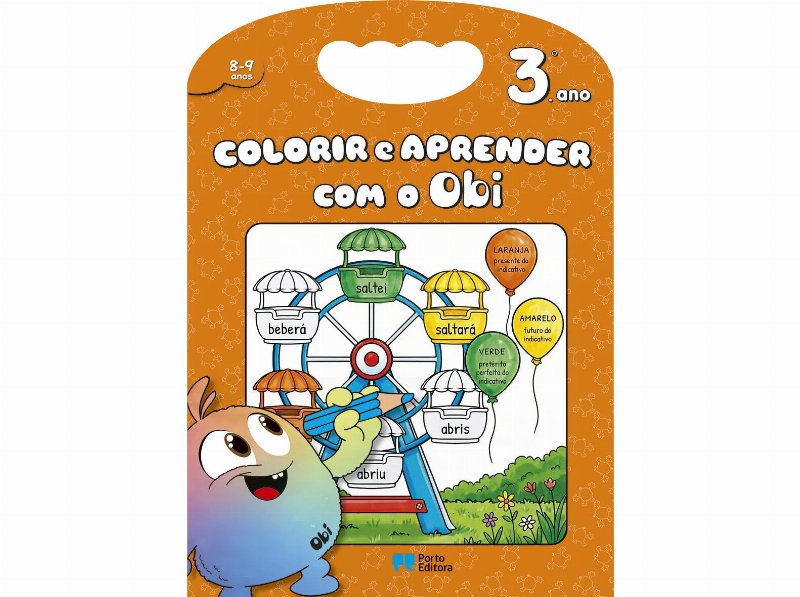 Livro Colorir E Aprender Com O Obi - 3.º Ano - 8-9 Anos