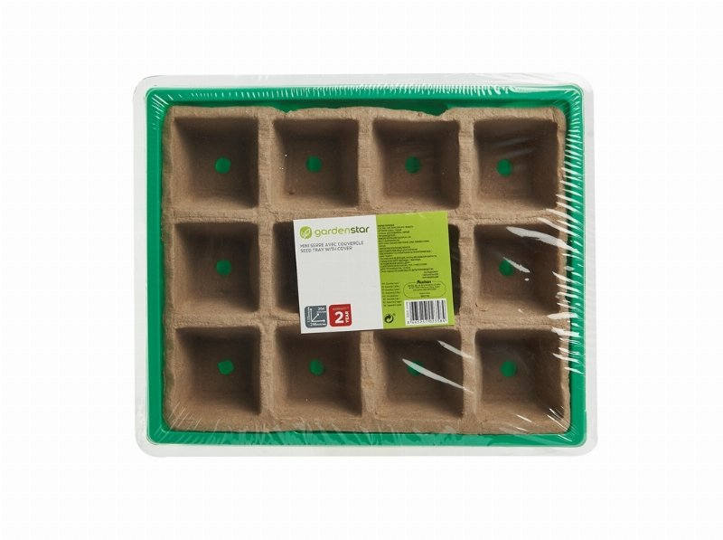 Tabuleiro Para Sementes Gardenstar 12 Células 20.5X15X11Cm