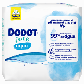 Toalhitas Bebé Aqua Pure Dodot 576 Un (12 X 48 Un)