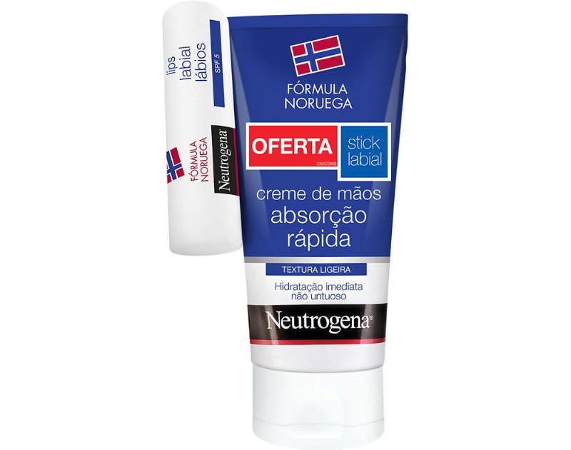 Creme Neutrogena Mãos Textura Ligeira 75 ml Com Oferta Stik Labial