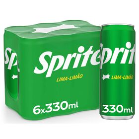 Refrigerante Em Lata Com Gás Lima Limão Sprite 6 X 33 cl