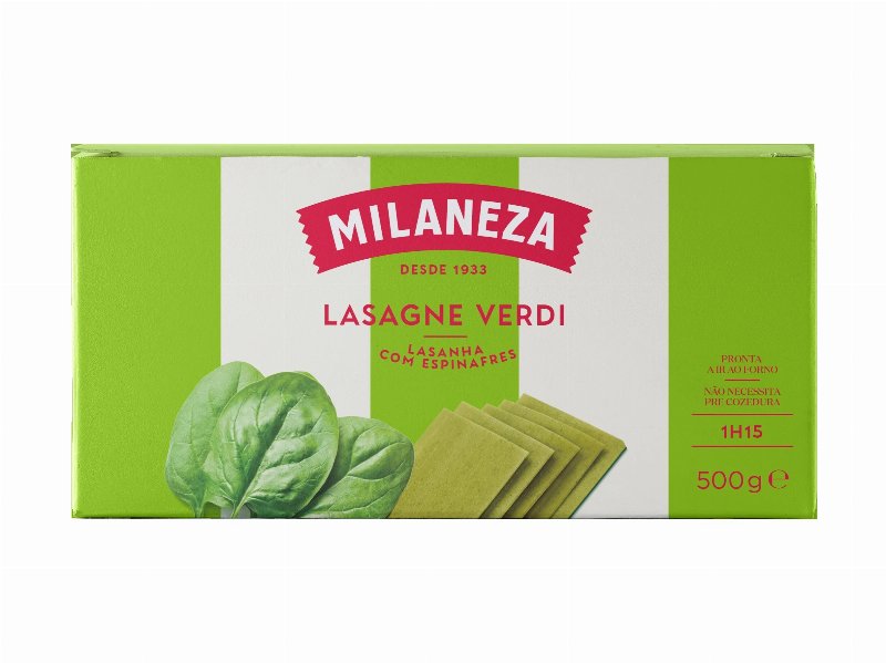 Massa Lasanha Milaneza Com Espinafres 500 g