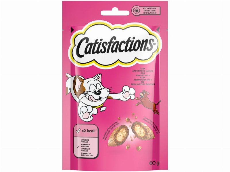 Snack Gato Catisfactions Vaca 60 g