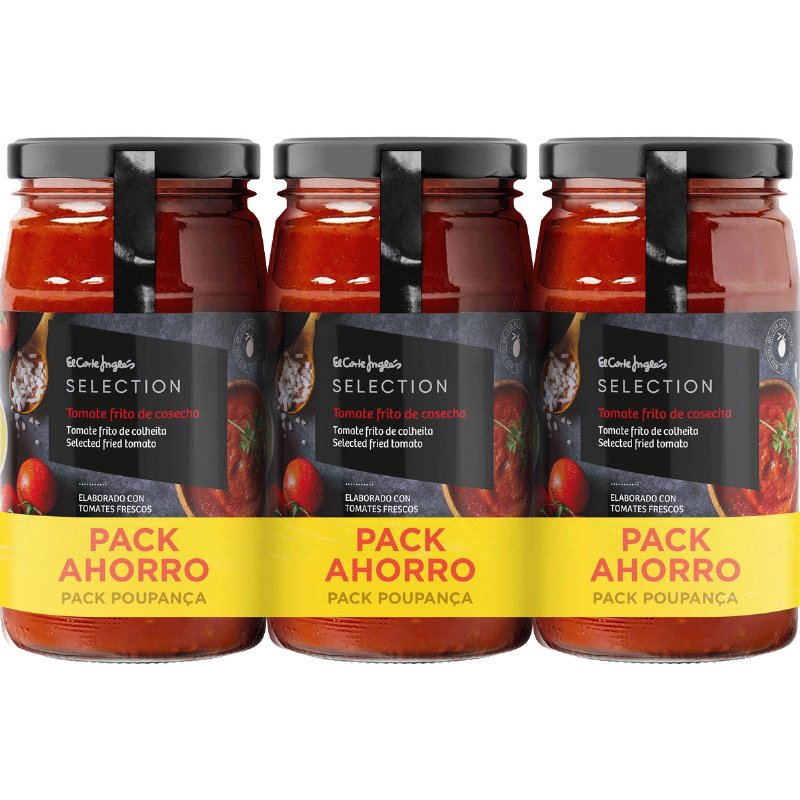 Tomate Frito Com Azeite Sem Glúten Pack 3 350 g