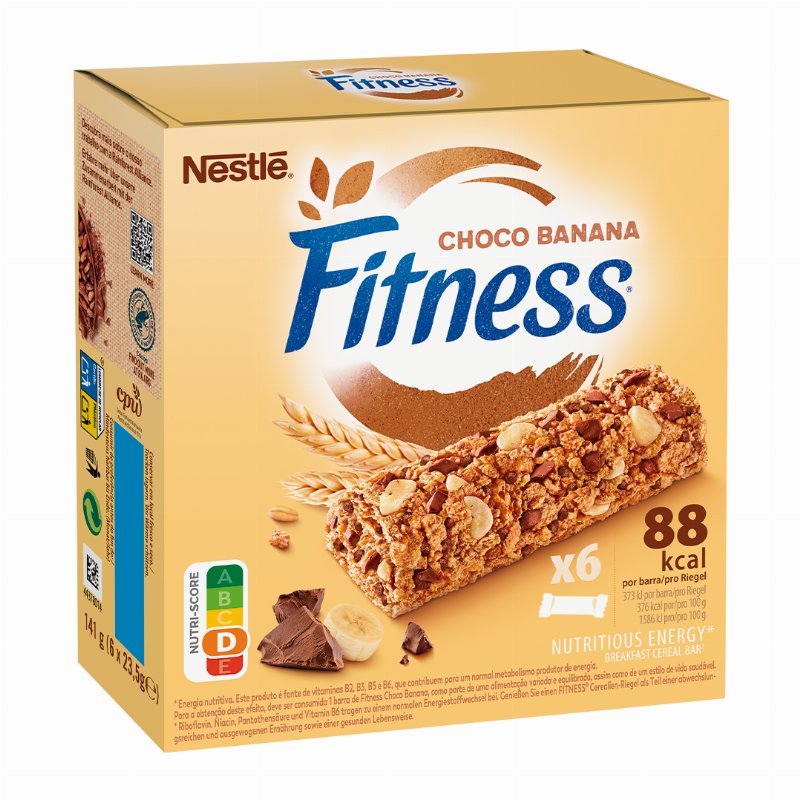 Barras De Cereais Chocolate E Banana Fitness 0.141Un