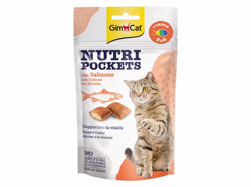 Snack Para Gato Gimborn Salmão Com Ómega 3 E 6 60 g