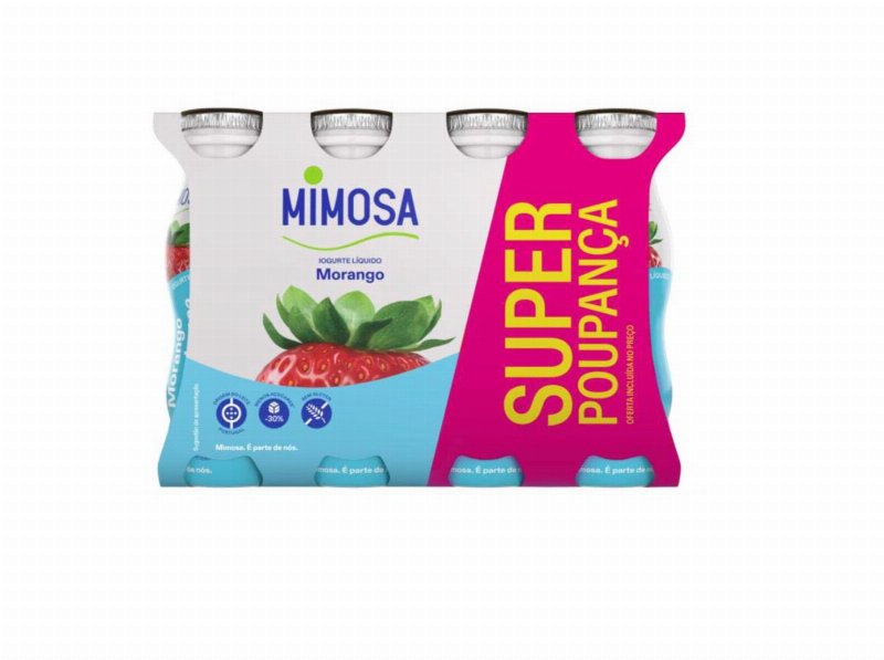 Iogurte Magro Liquido Mimosa Morango 8X151 ml