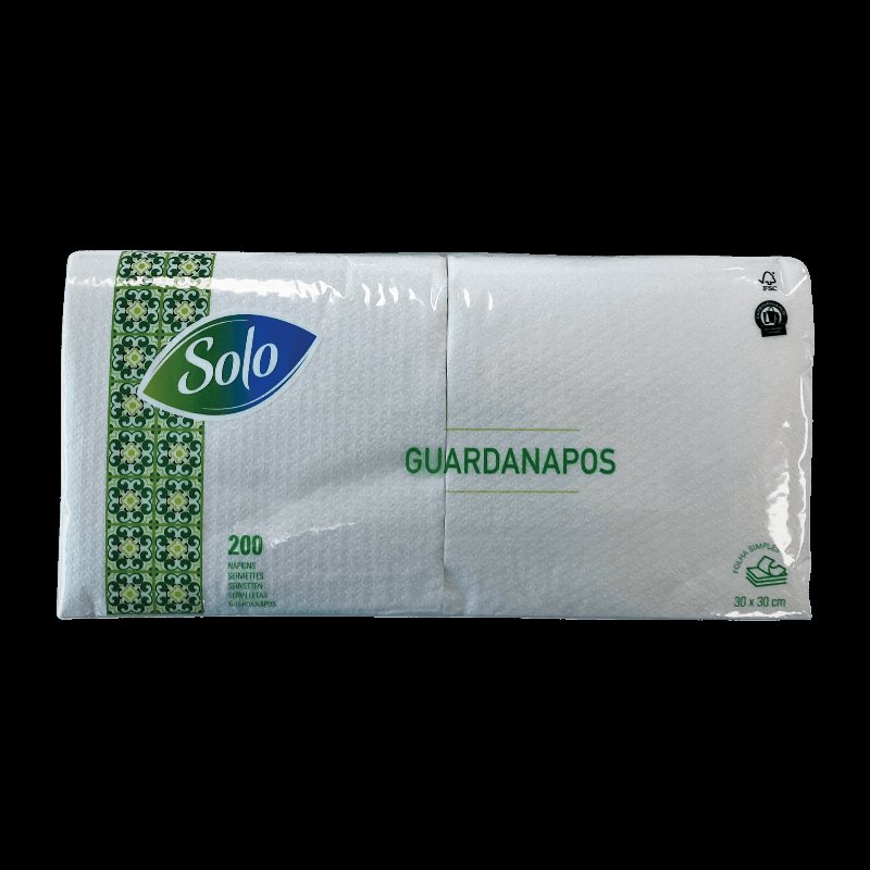 Guardanapos Brancos Folha Simples Pack De 200