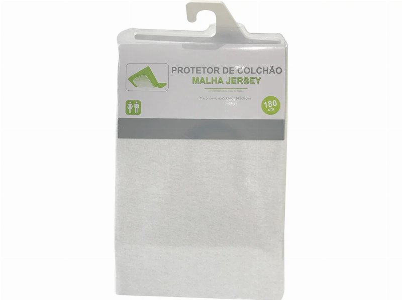 Protetor De Colchão Jersey 100%Algodão 180X200X25Cm