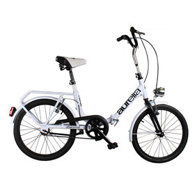 Bicicleta Júnior Dobrável Roda 20'' Branca Aurélia