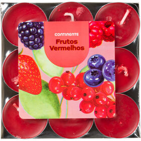 Mini Vela Frutos Vermelhos Continente 18 Un