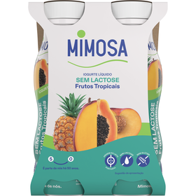 Iogurte Líquido Fruta Exótica Sem Lactose Mimosa 604 gr (4 Un)