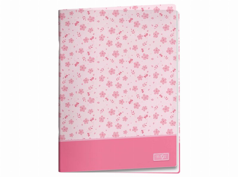 Caderno A4 Mitos Flores Quadriculado Capa Pp 48 Folhas 80 g Agrafado