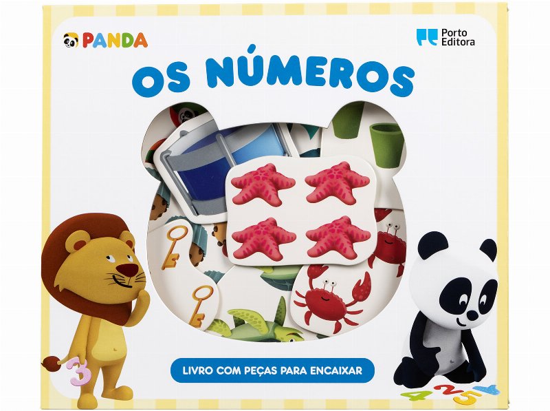 Livro Canal Panda - Os Números Livro Com Peças Para Encaixar