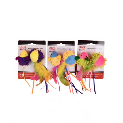 Conjunto De 2 Brinquedos Para Gato Love & Pets
