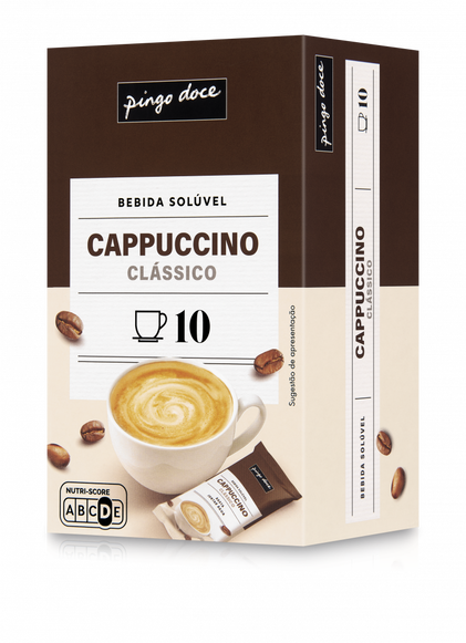 Cappuccino Solúvel Saquetas Pingo Doce 10Un