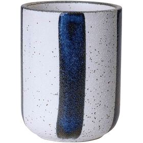 Copo Cerâmica Riscas Azul Kasa