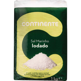 Sal Marinho Iodado Continente 1 kg
