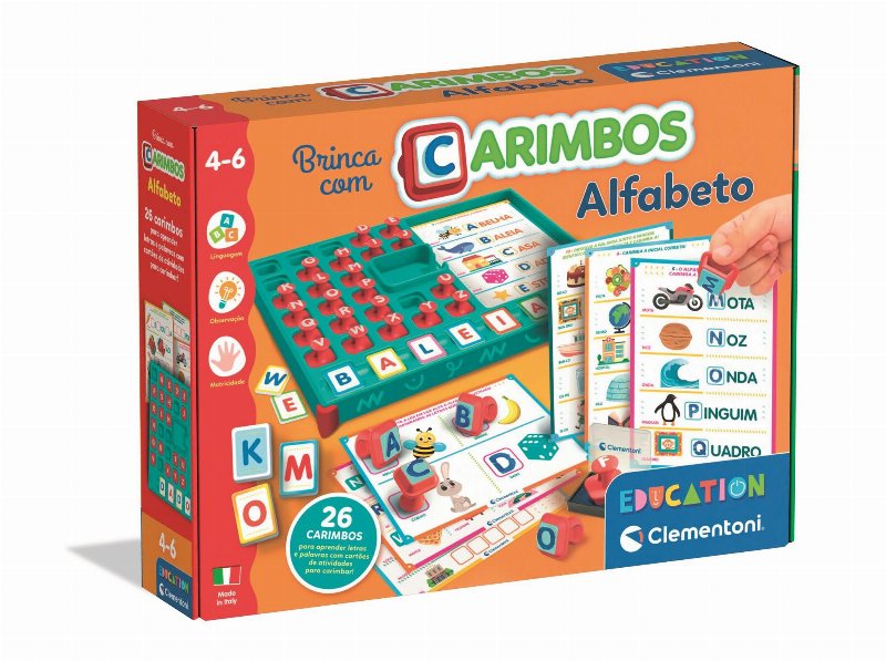 Alfabeto Clementoni Brinca Com Carimbos