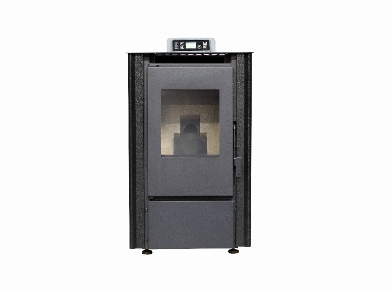 Salamandra A Pellets Mekka Sp Preto 6Kw