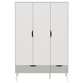 Roupeiro 3 Portas E 2 Gavetas 135X200X540Cm Verde Dream Lourini