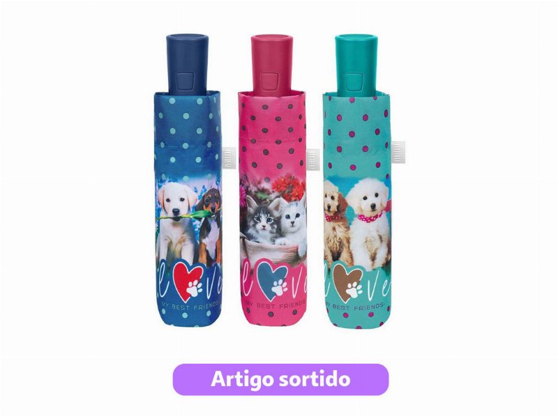Guarda-Chuva Senhora Curto Perletti Automático Cores Sortidas